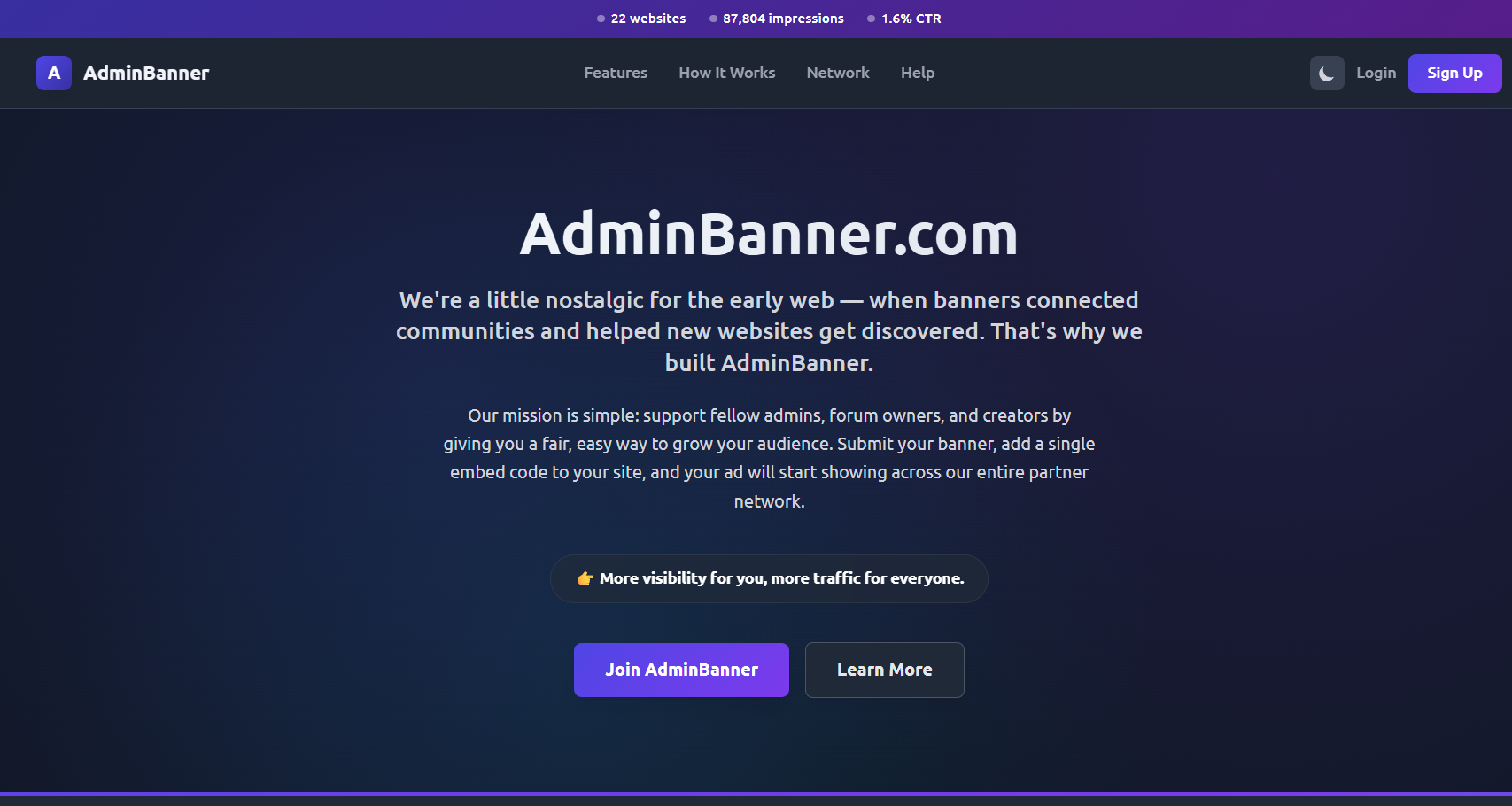 AdminBanner - Banner exchange network